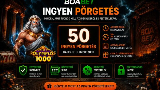 Boabet ingyen pörgetés: hogyan szerezheted meg a bónuszpörgetéseket, teljesítheted a feltételeket és nem veszítheted el a bónuszt