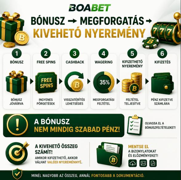 Boabet bónusz és kivehető nyeremény